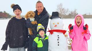 Taking Our Puppy to Play in the Snow!!