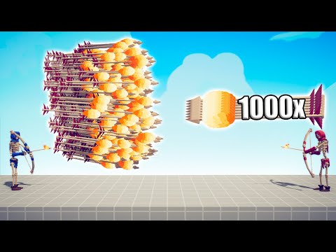 1000x OVERPOWERED FIRE ARCHER vs EVERY GOD - TABS | Totally Accurate Battle Simulator 2023