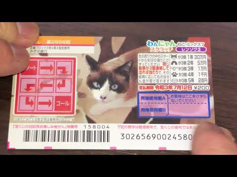 How to Play Wannyan 2656 - Japanese Scratch Lottery