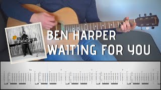 BEN HARPER - WAITING FOR YOU | Guitar Cover Tutorial (FREE TAB)