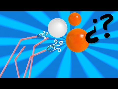 ¿Qué ocurre si soplas entre dos pelotas? Video