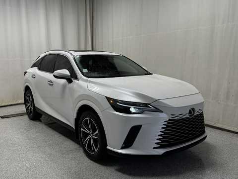 2023 Lexus RX 350h Auto in White for sale at Park Mazda in Sherwood Park, AB