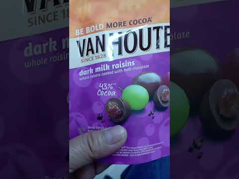 BE BOLD MORE COCOA #van houten #dark milk raisin #whole raisin coated with milk chocolate #shorts