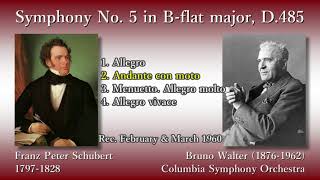 Schubert: Symphony No. 5, Walter & ColumbiaSO (1960) シューベルト 交響曲第5番 ワルター