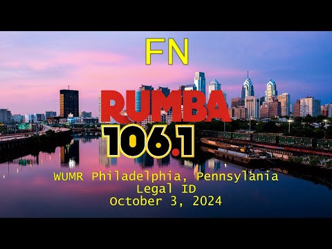 Rumba 106.1 | WUMR Philadelphia, Pennsylvania Legal ID (10/3/2024)