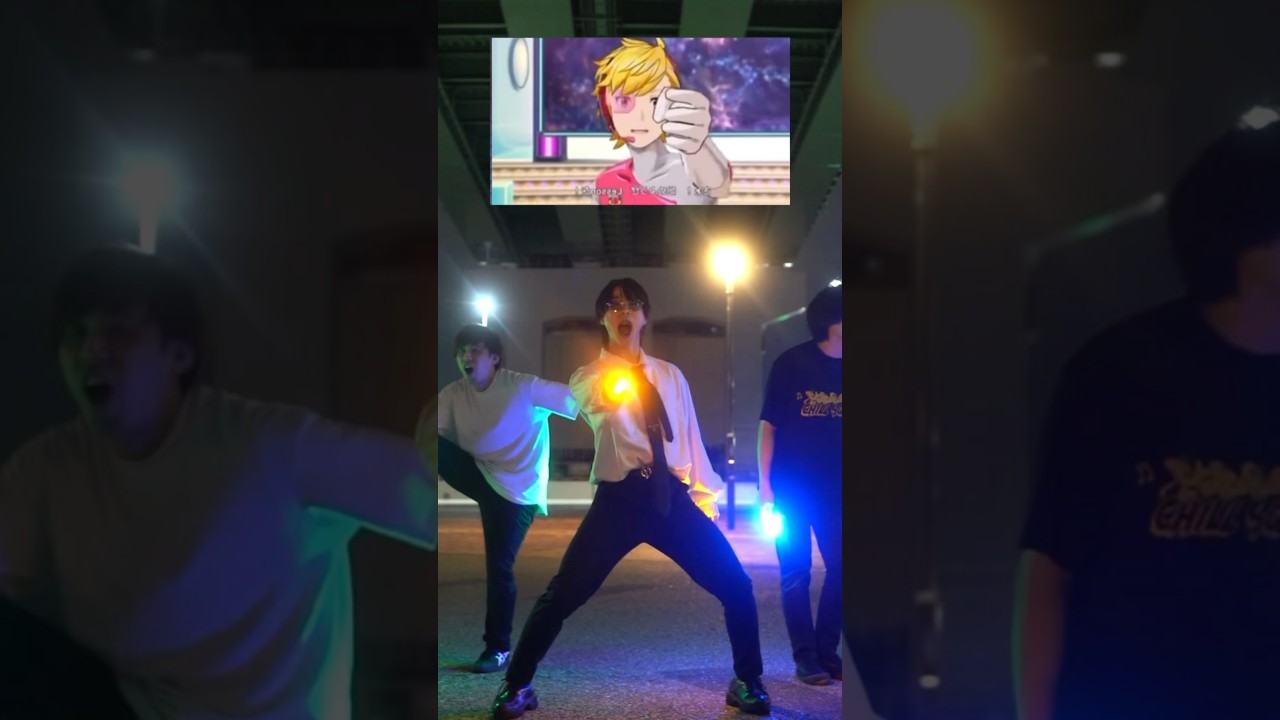 光る棒でのstudy equal magic!が綺麗すぎる⁉️  【もりしー・マッキー ・風龍】                   #アニメダンス #ダンス #dance
