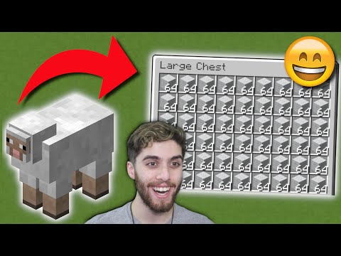 EASIEST Way To Get WOOL In Minecraft!!! - Fully Auto Wool Farm
