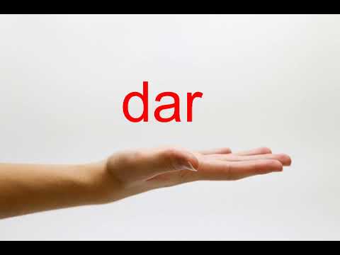 How to Pronounce dar - American English
