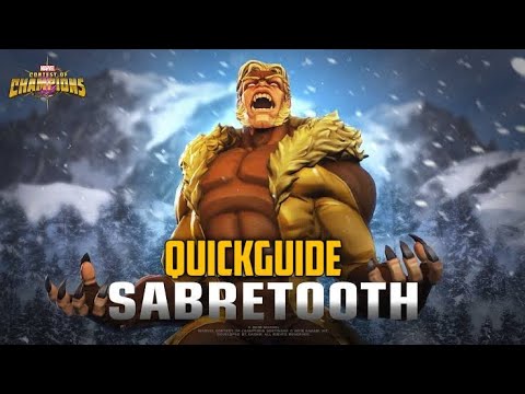 MCOC HOW TO USE SABRE TOOTH [NEW GOD TIER FOR ABYSS & LOL ] QUICK GUIDE FOR SABRETOOTH