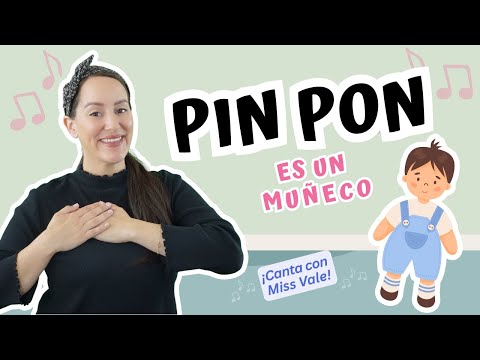 PIN PON es un muñeco | Canción Infantil | Spanish Children's Song | Miss Vale