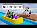 Bote Ried On Roblox Funny Moments BUT The Boat Starts Sinking