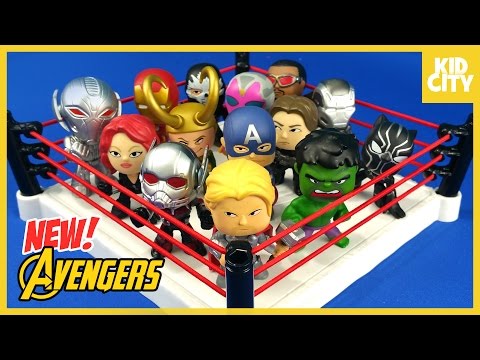 Avengers Toys Shake Rumble Match with Marvel Mystery Minis | KIDCITY Video