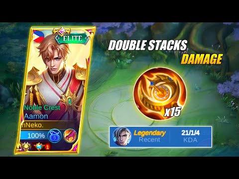 AAMON DOUBLE STACKS ULTI USING THIS BUILD! EASY KILL ENEMY! AAMON BEST BUILD