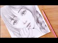 Pencil Sketch How To Draw Cute Girl Face Step By Step Drawing Tutorial For Beginners