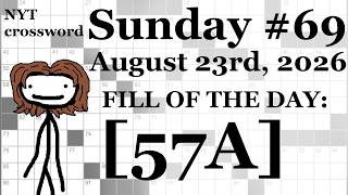 Sunday, 8/23/26 -- NYT Crossword with Sam