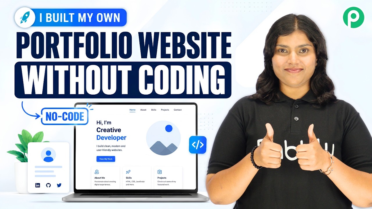 I Built My Own Portfolio Website Without Coding!