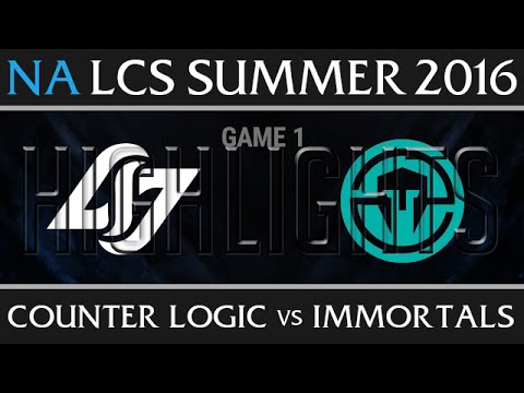 CLG vs Immortals Game 1 Highlights - NA LCS Week 4 Day 1 Summer 2016 - CLG vs IMT G1