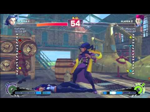 SSF4 Rank Match  tiaflatte (RO)  vs  JuryMayumi (VI)