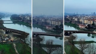 Firenze, dopo decenni un nuovo ponte sull'Arno: il video time-lapse del posizionamento tra Bellar...