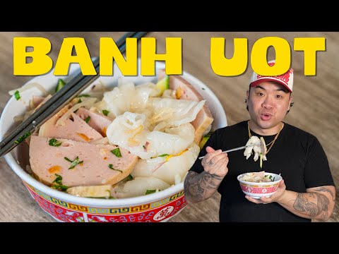 How to Make: Banh Uot / Vietnamese Rice Noodles with Cha Lua