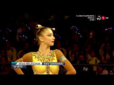 2019.11.16 Euskalgym - Мелещюк Ева 2001 🇺🇦UKR - Yeva Meleshuk - Булавы - Clubs