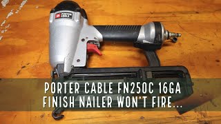 Porter Cable FN250C 16 ga finish nailer won