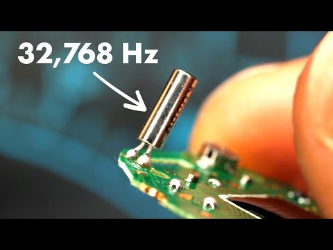 How a quartz watch works - its heart beats 32,768 times a second Video