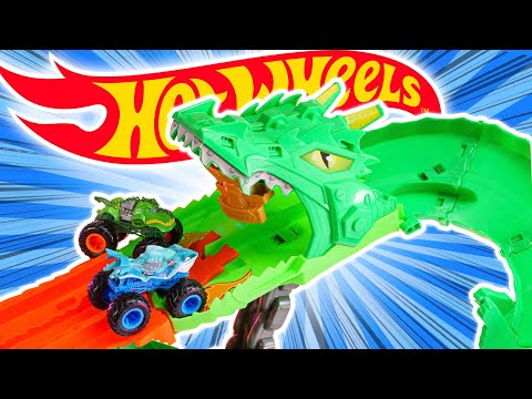 HOT WHEELS MONSTER TRUCKS - The DRAGON DEMOLITION Trail - Christmas 2025