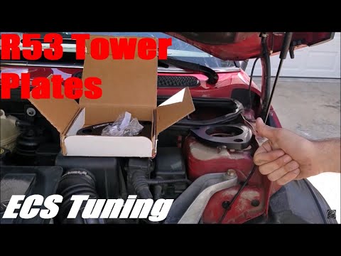 R53 Mini Cooper S ECS Tuning Strut Tower Plates