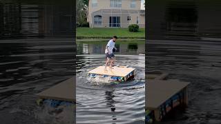 BUILDING A RAFT WITH 150 POOL NOODLES #boat #woodworking #diy #craft