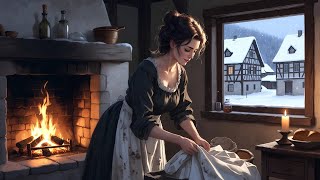 A Housemaid’s Quiet Winter Day in 1800s Germany ❄️🕯️ Cozy Work, Warm Hearts & Old Village Life