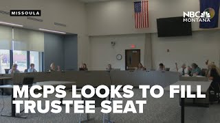 MCPS looking to fill trustee seat