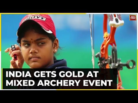 India's Jyothi Surekha Vennam And Ojas Deotale Wins Gold Medal In The Compound Mixed Team Event