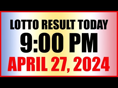 Lotto Result Today 9pm Draw April 27, 2024 Swertres Ez2 Pcso