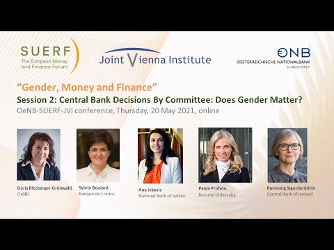 SUERF OeNB JVI - Gender, Money & Finance - Session 2 - Gender and central banking - 20210520