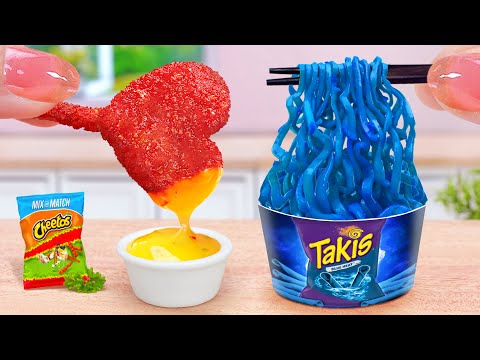 The Top Chicken Recipes ❣️ Miniature Cheetos Chicken Lollipop and Takis Noodles ❣️ Tina Mini Cooking