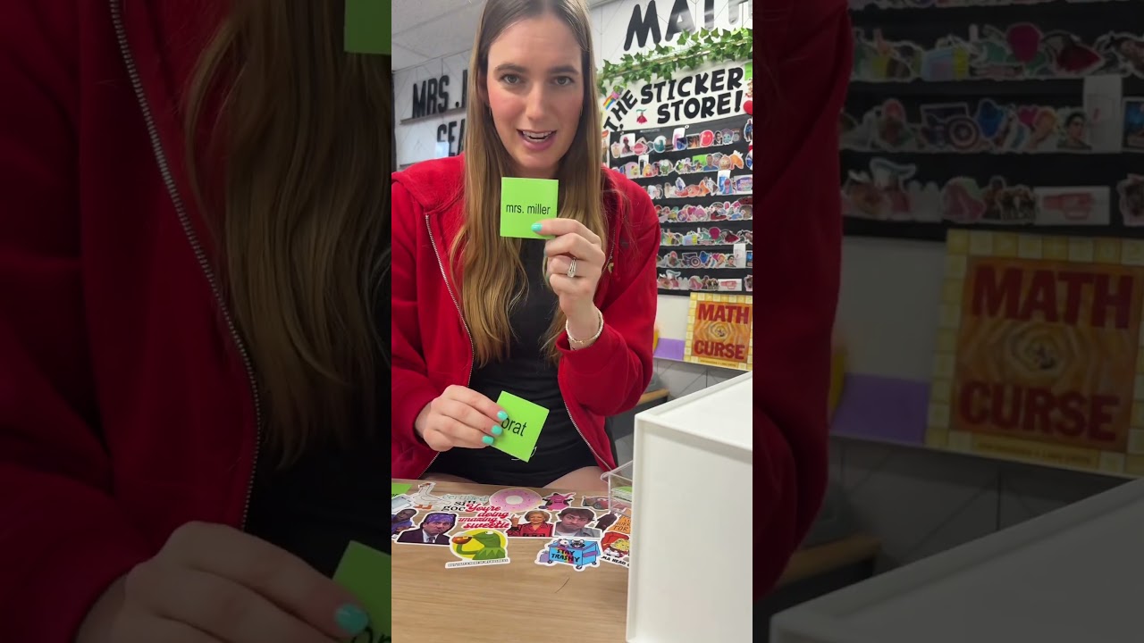 I ORGANIZED THE STICKER STORE!