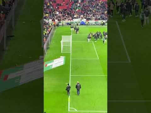Magyarország-Montenegró 3:1, meccsvégi ünneplés, 2023.11.19