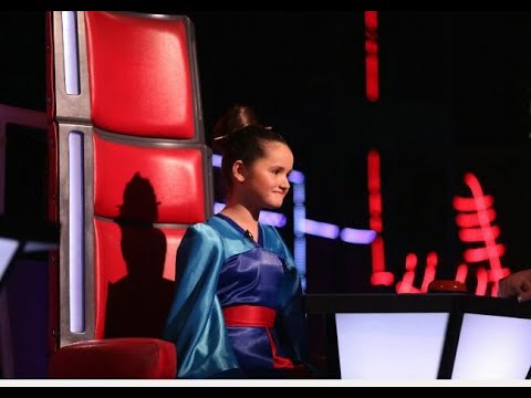 The Voice Kids Albania 2018 - Blind Auditions | "Reflection" (Mulan) | Anja Myrtaj - 9 years old