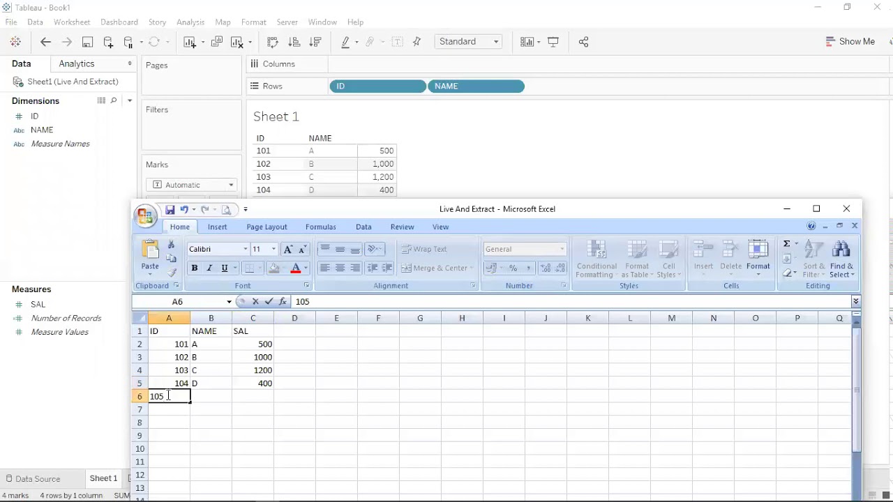 Tableau Live vs Extract (Difference between Full and Incremental Refresh)