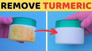 Easy Way to Remove Turmeric Stains from Plastic Surfaces with Household Items