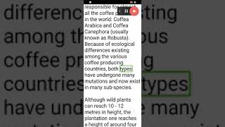 Speed Reading and listening .The Story of coffee. male voice.