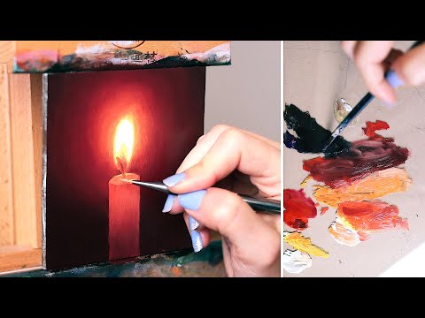 How to Paint a Candle in Oils | Oil Painting for Beginners