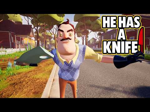 Neighbor Has a Knife! (Hello Neighbor Mod)