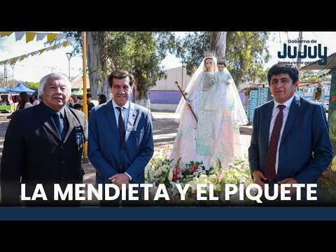 📿 FIESTAS PATRONALES I Carlos Sadir acompañó las celebraciones de La Mendieta y El Piquete