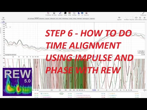 REW Car Audio Tuning - How To Do Time Alignment Using Impulse and Phase with REW - Part 1
