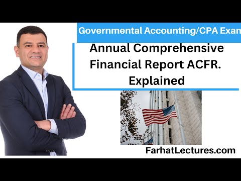 Fund Financial Statements Annual Comprehensive Financial Report ACFR COPA Exam BAR
