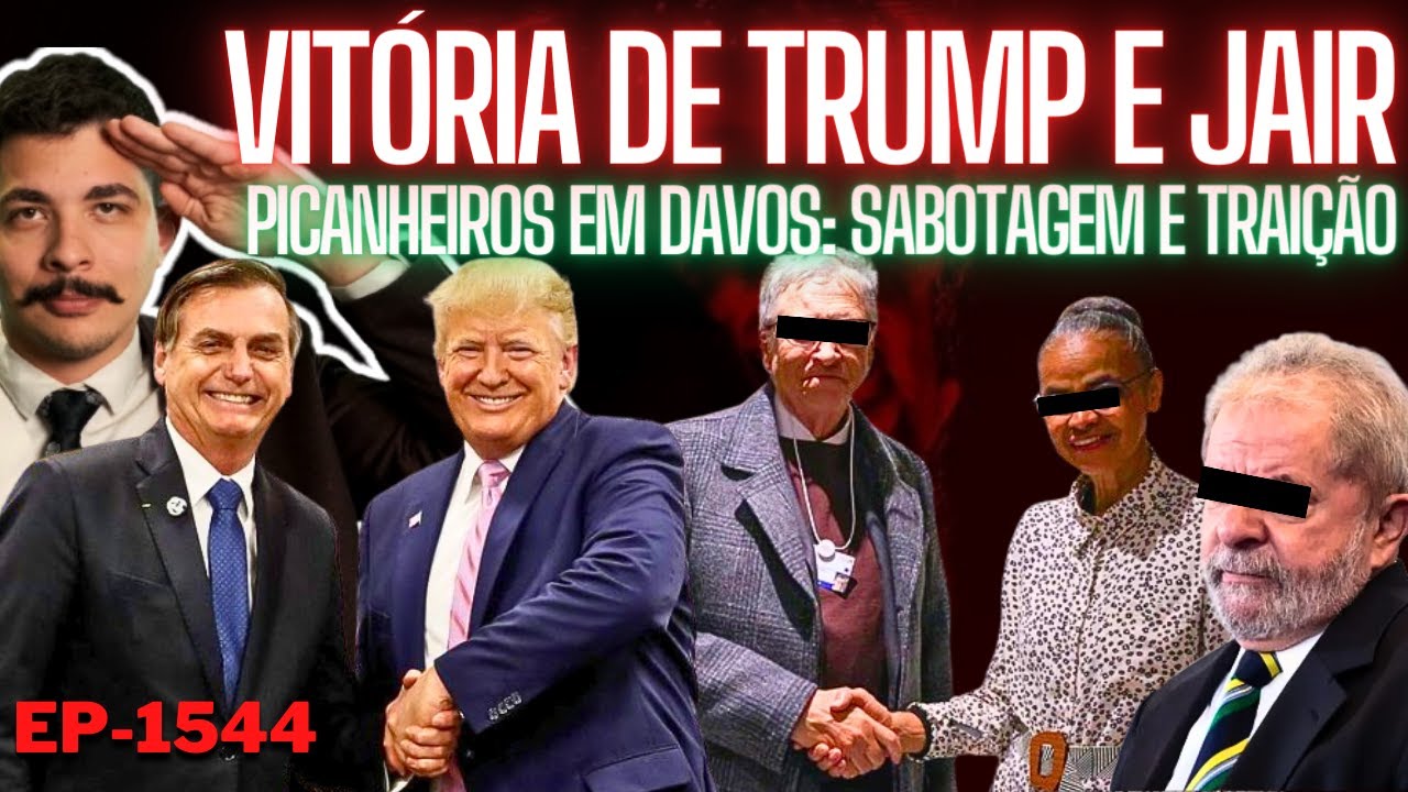 Vitória de TRUMP e Volta de Bolsonaro + Turma do LULA em DAVOS: Crédito de Carbono e Vassalagem.