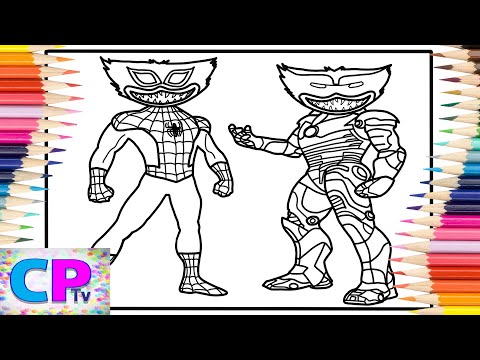 Spiderman Huggy Wuggy vs Iron Man Huggy Wuggy Coloring Pages/Elektronomia - Energy [NCS Release]