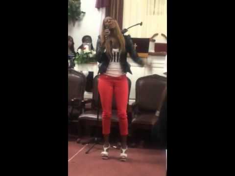 Le'Andria singing "Thank You" by Tim Rogers at his birthday celebration